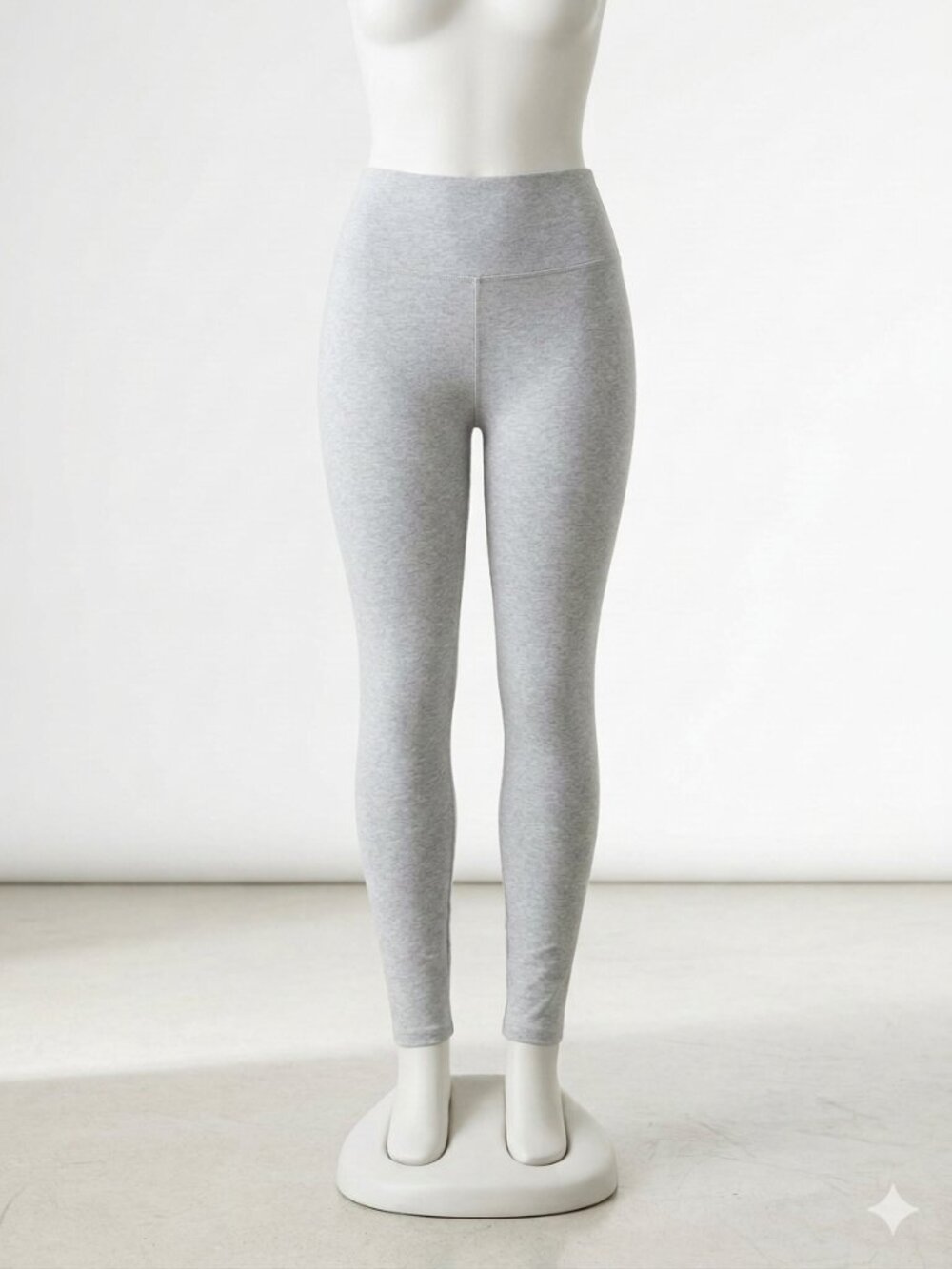 Womens Gray Stretch Leggings